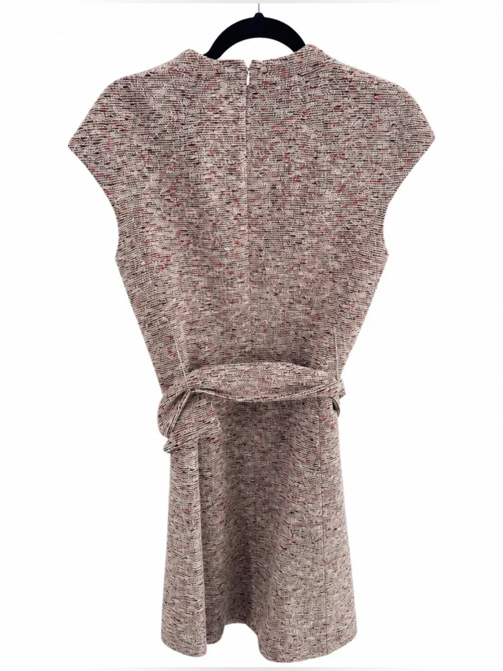 Theory Fancy Tweed Mod Belted Mini Dress Set Size 10